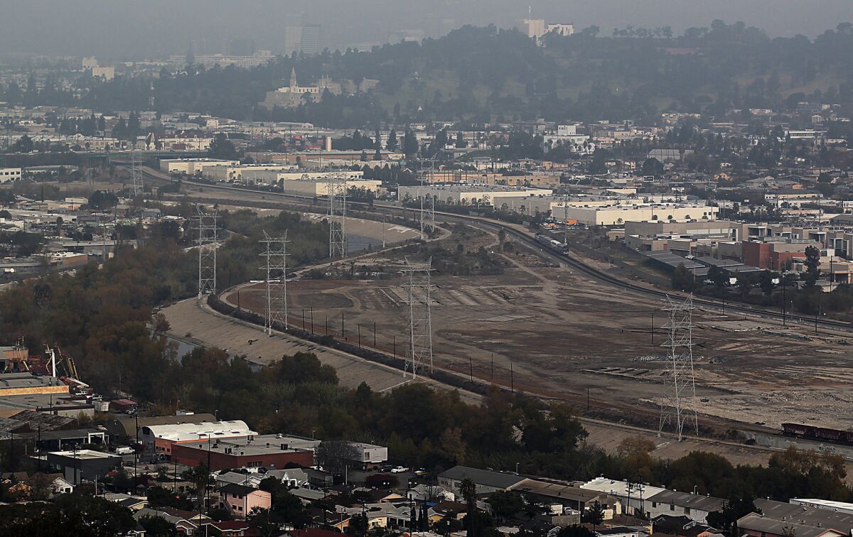 Los Angeles city lawmakers moved forward Friday with the purchase of a 41-acre site near the Los Angeles River. The property is a part of a former rail yard.
