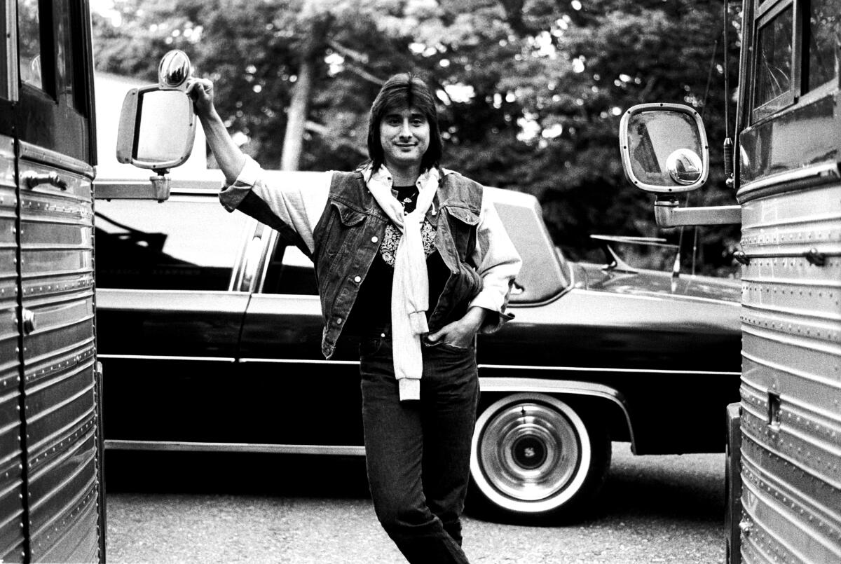 Steve Perry of Journey at the Alpine Valley Music Theater in Wisconsin on June 17, 1983.