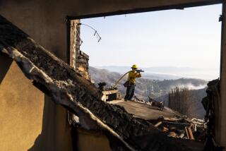 Kent Nishimura??Los Angeles Times THE WOOLSEY FIRE destroyed 27 homes in Bell Canyon and damaged 17 more. The home that Mayor Eric Garcetti asked to be checked came out unscathed.
