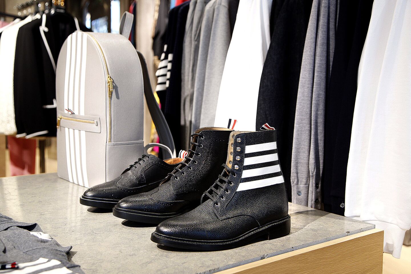 A selection of footwear for men and women as well as other goods such as bags are available at Traffic Los Angeles.