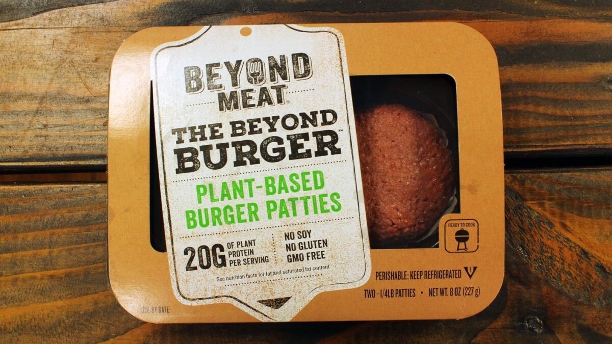 The Beyond Meat Beyond Burger patties.
