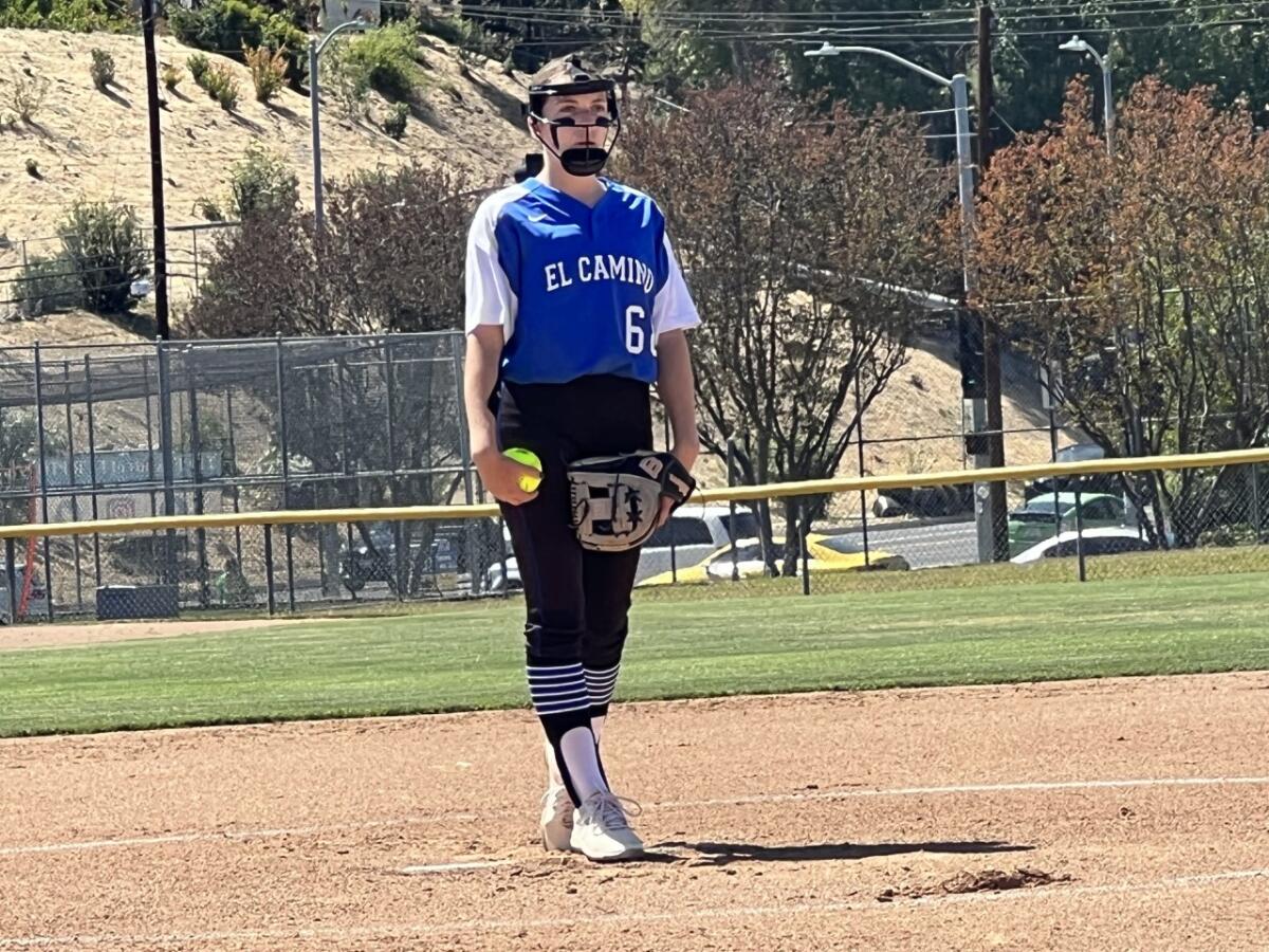 El Camino Real pitcher Brooke DeSmet started for the Royals in their City Section Open Division playoff opener.