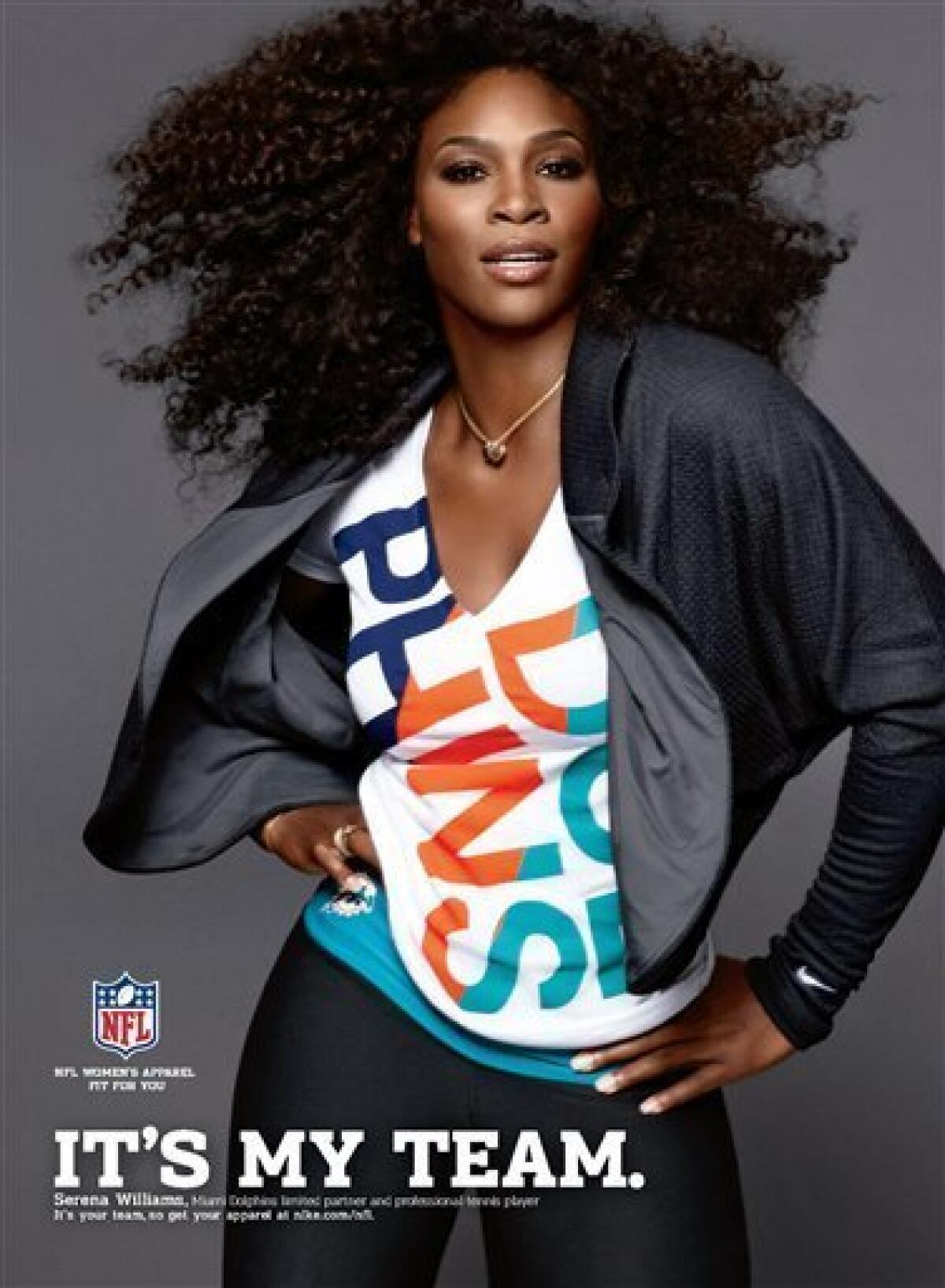 Serena Williams stars in new NFL gear ads - The San Diego Union