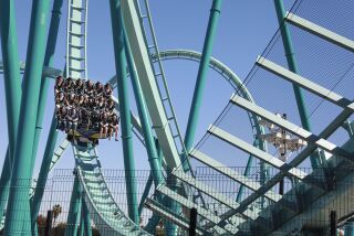 Riders go on Seaworld's new Emperor Coaster on Monday, February 28, 2022 at the park. 