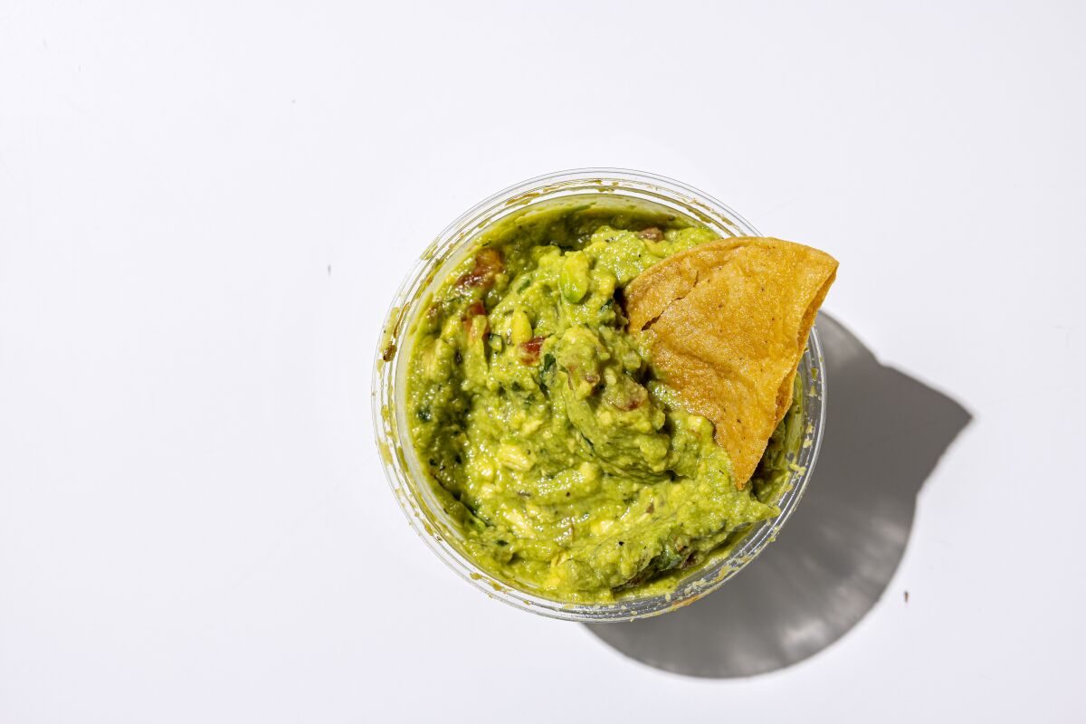 LOS ANGELES, CALIFORNIA, Feb. 3, 2022: Whole Foods Mild Guacamole for guacamole Taste Test story 
