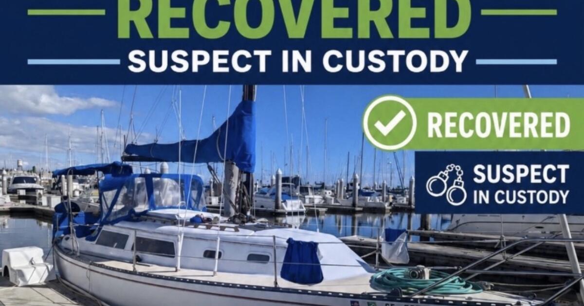 Les députés de SoCal récupèrent un bateau volé aux garde-côtes de Marina del Rey