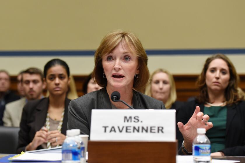 Marilyn Tavenner, administrator of the Centers for Medicare and Medicaid Services, testifies on Capitol Hill in Washington last month. Tavenner stepped down Friday.