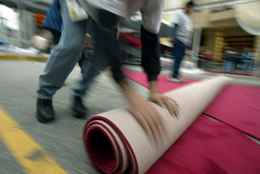 Oscars red carpet is rolled out