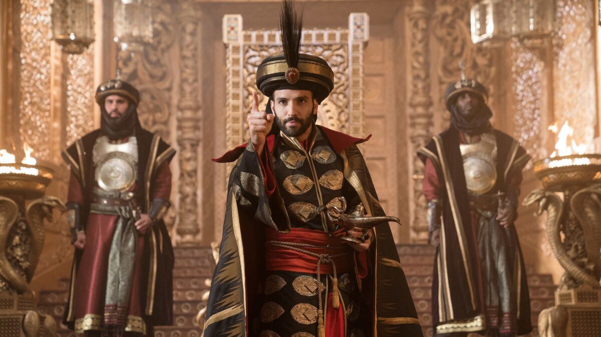 Marwan Kenzari as the powerful sorcerer Jafar in Disney's live-action "Aladdin."