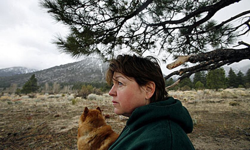Rita Richardson's husband, Rod, was working as a contractor in Iraq in 2006 when his convoy was struck by an improvised explosive device and he was killed. In this area near her Gardnerville, Nevada, home she feels connected to her husband. Audio slide show >>>