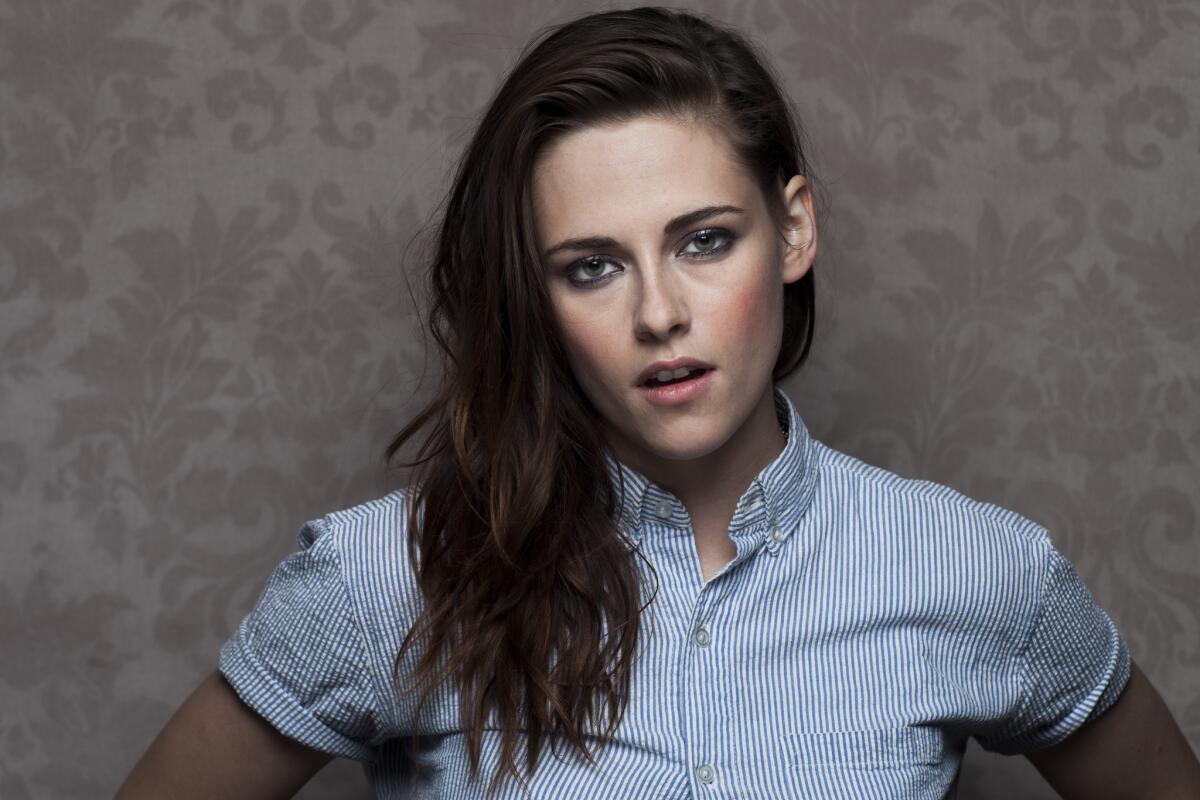 Actress Kristen Stewart, from the movie "Camp X-Ray," photographed in the L.A. Times photo & video studio at the 2014 Sundance Film Festival.