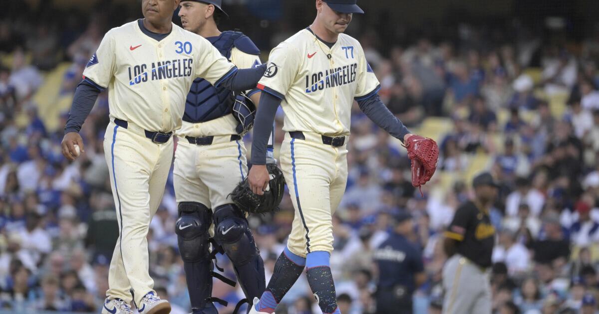 Again? Promising pitcher River Ryan suffers injury during Dodgers win over Pirates