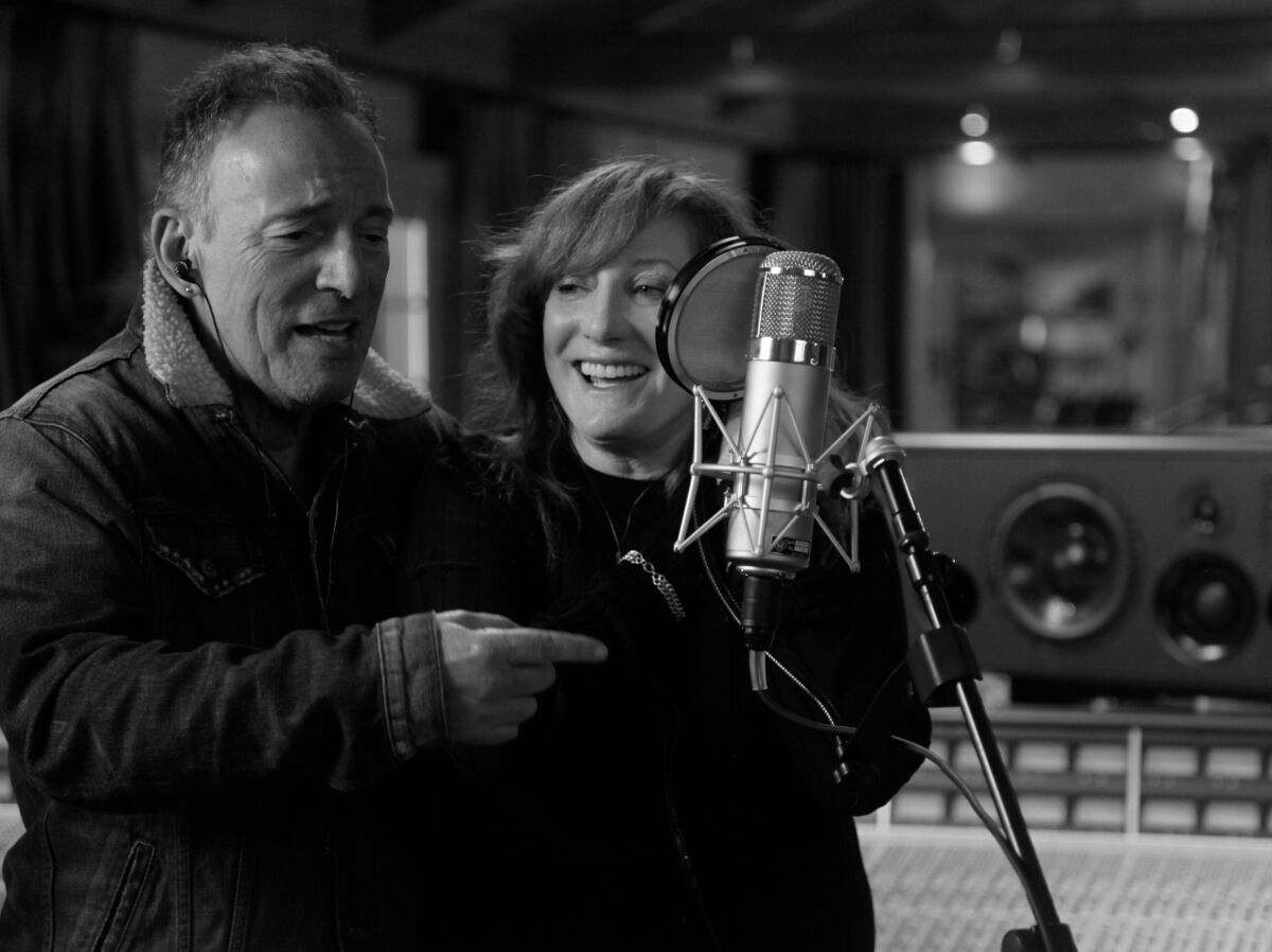 Bruce Springsteen and Patti Scialfa in "Bruce Springsteen's Letter to You"