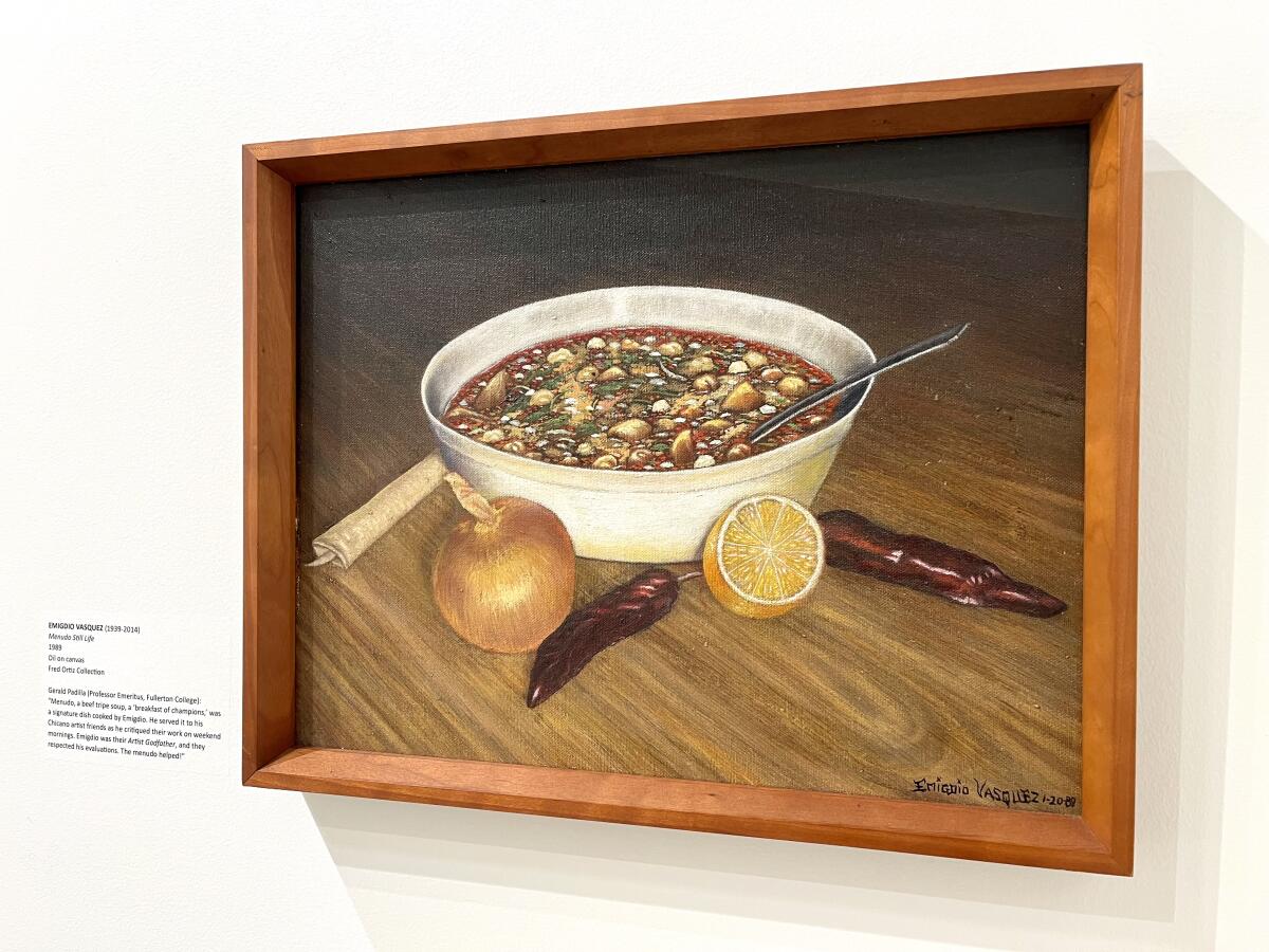 "Menudo Still Life" by Emigdio Vasquez at the Hilbert Museum of California Art at Chapman University.