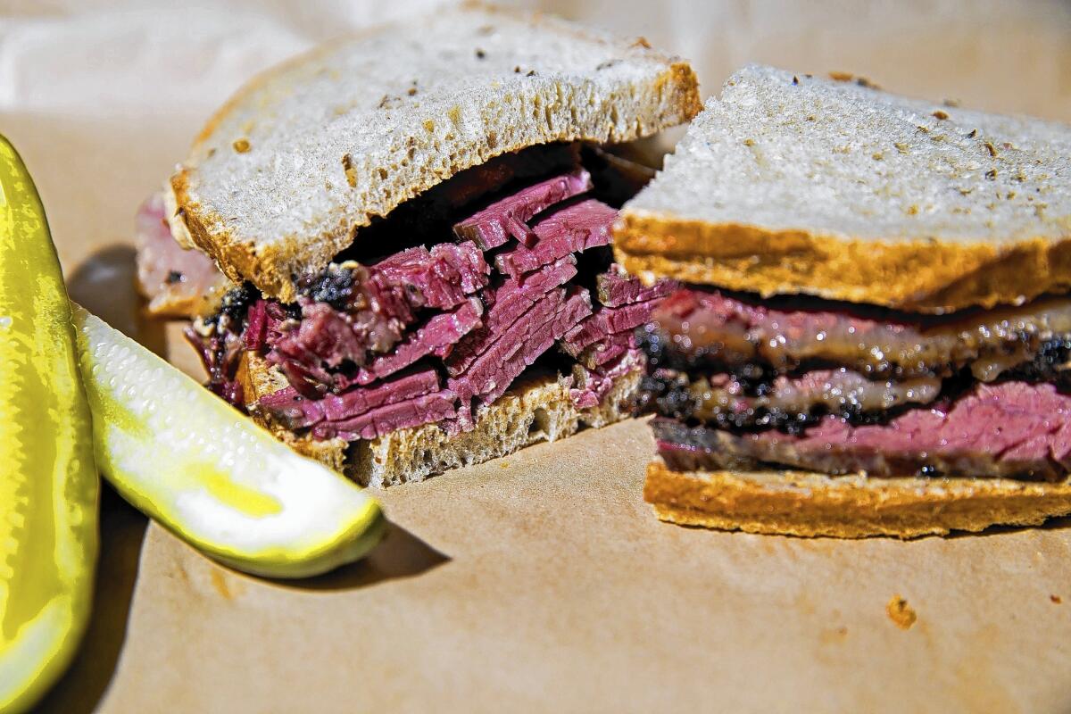 The O.G. at Wexler's Deli is pastrami and mustard on rye. The deli cures its own meat and makes its own pickles.