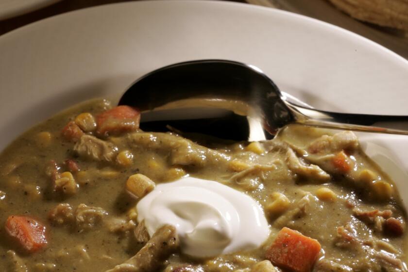 All chiles are not red, so why should all chilis have to be?. Recipe: Creamy green chile and chicken stew