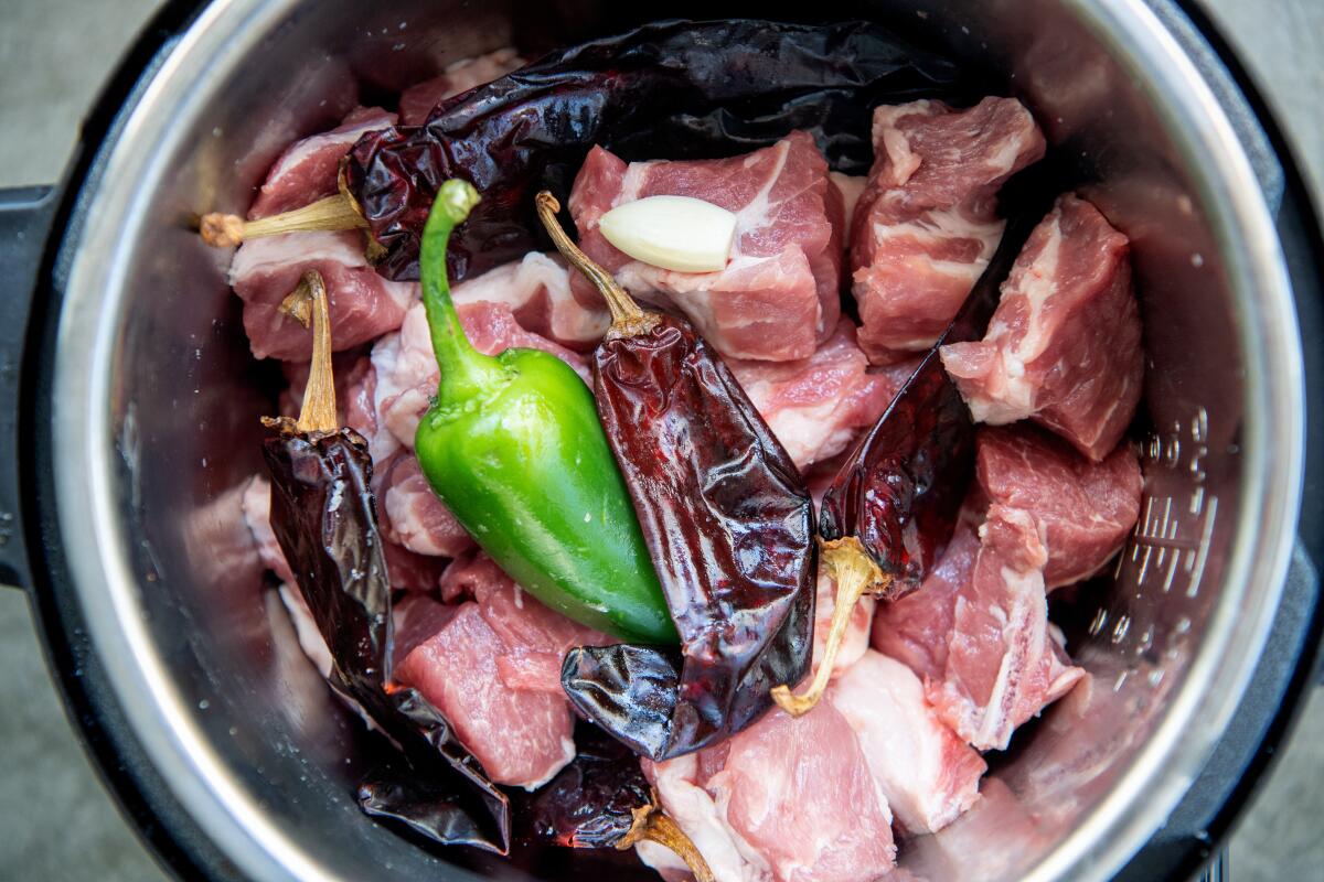 Ingredients in the InstantPot