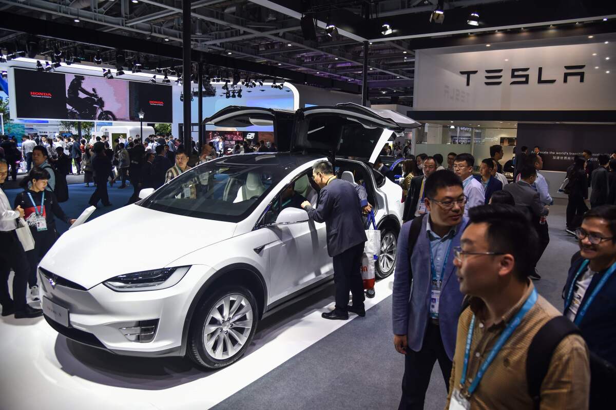 Tesla China International Import Expo Shanghai 
