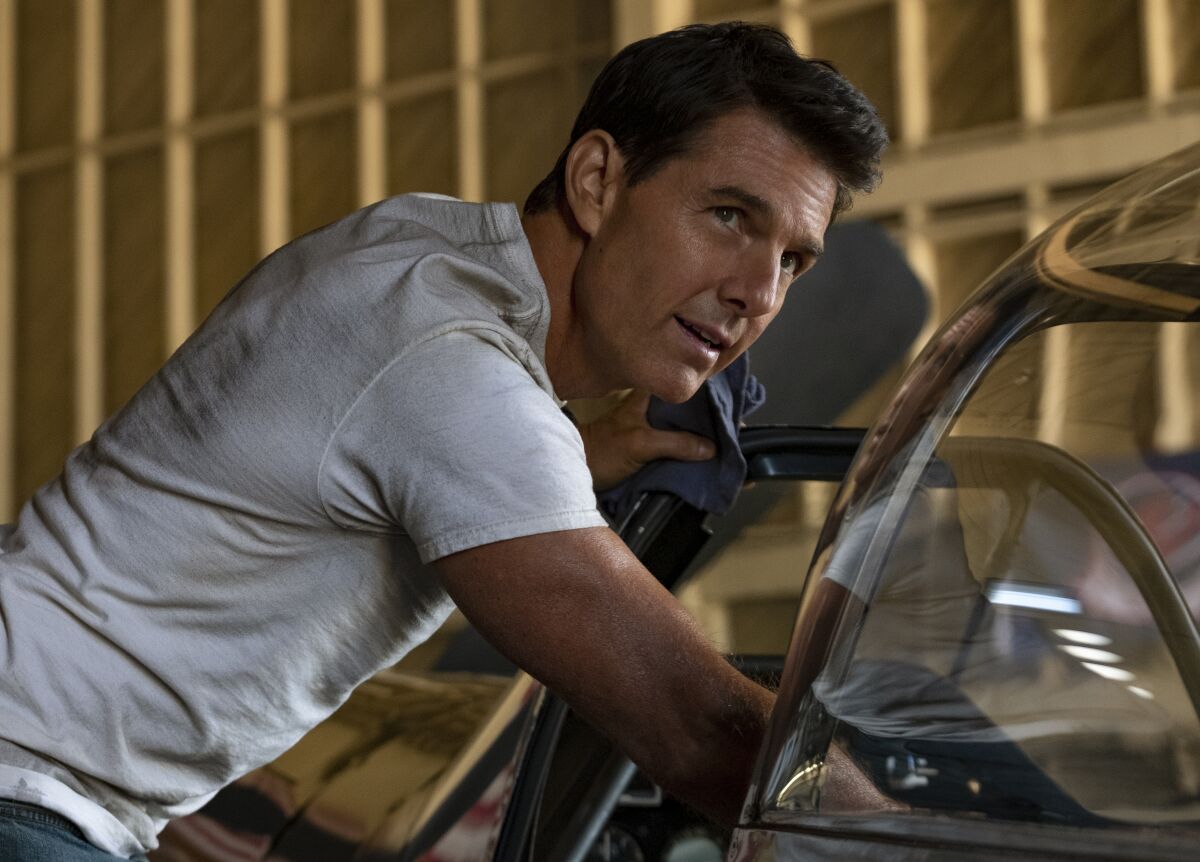 Tom Cruise interpreta al Capitán Pete "Maverick" Mitchell en "Top Gun: Maverick".