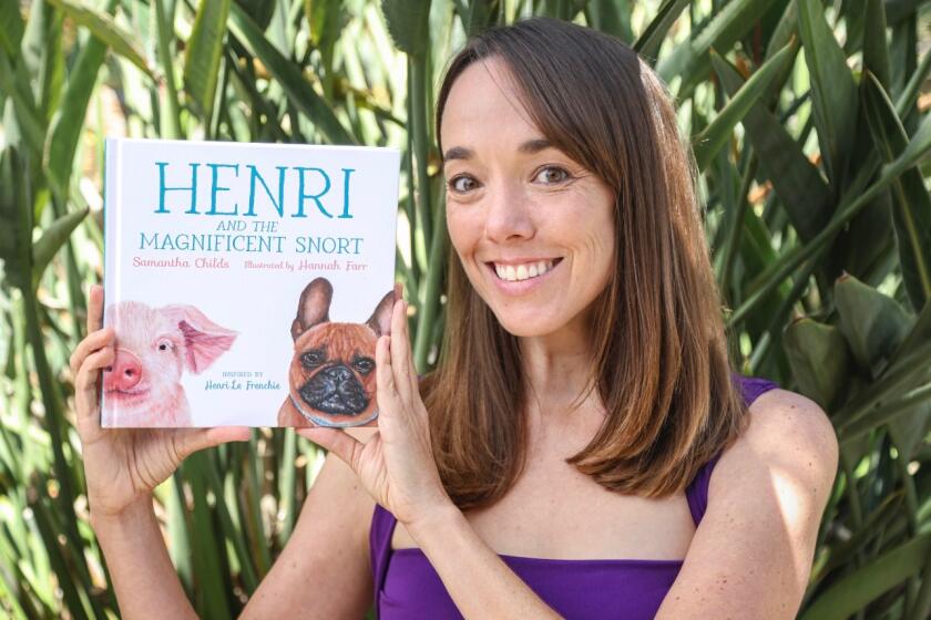 Samantha Childs and her book "Henri and the Magnificent Snort"