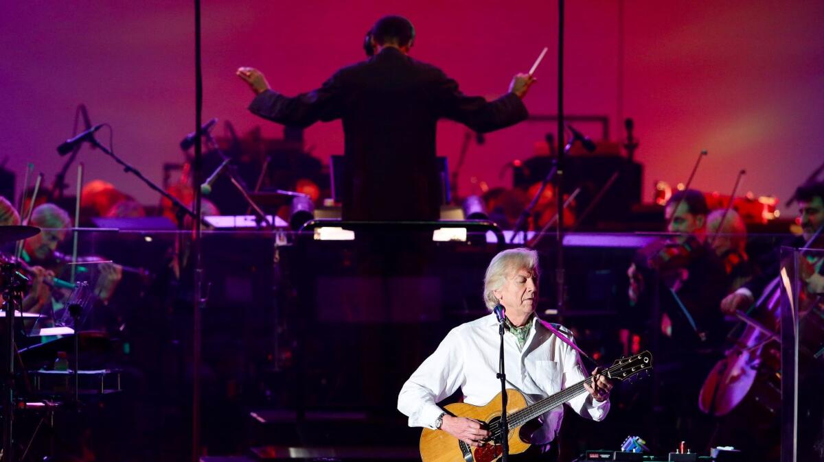 The Moody Blues were accompanied by the Hollywood Bowl Orchestra under the direction of Thomas Wilkins.