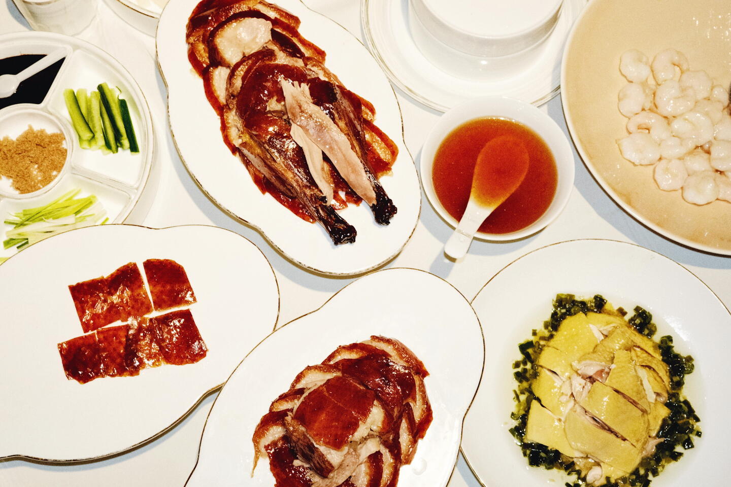 The flaming duck is the dish to chase at glittery Array 36 in Temple ...