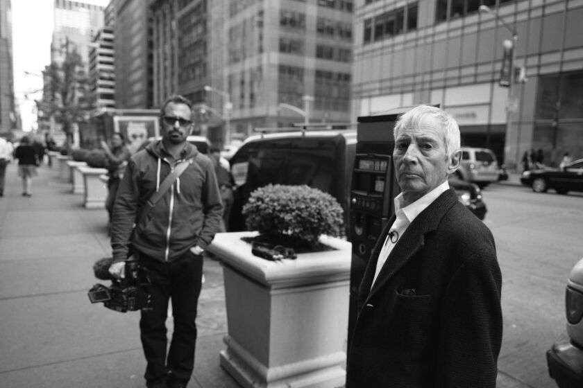 Robert Durst, right, with Andrew Jarecki, director of "The Jinx: The Life and Deaths of Robert Durst."