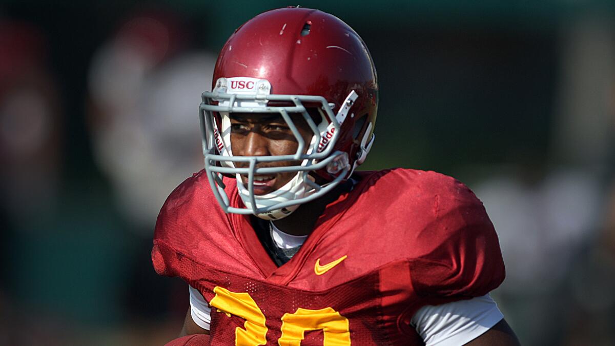 USC running back D.J. Morgan has parted ways with the team.