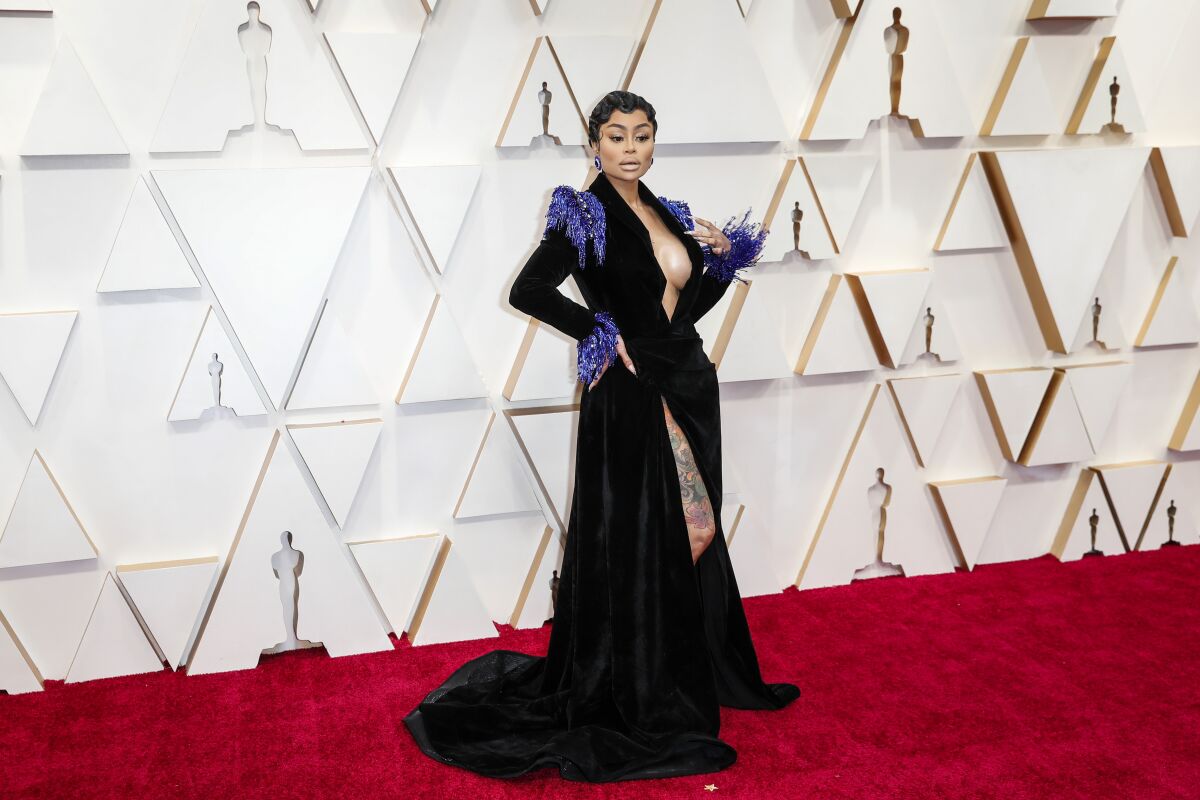 Blac Chyna arriving at the 92nd Academy Awards.