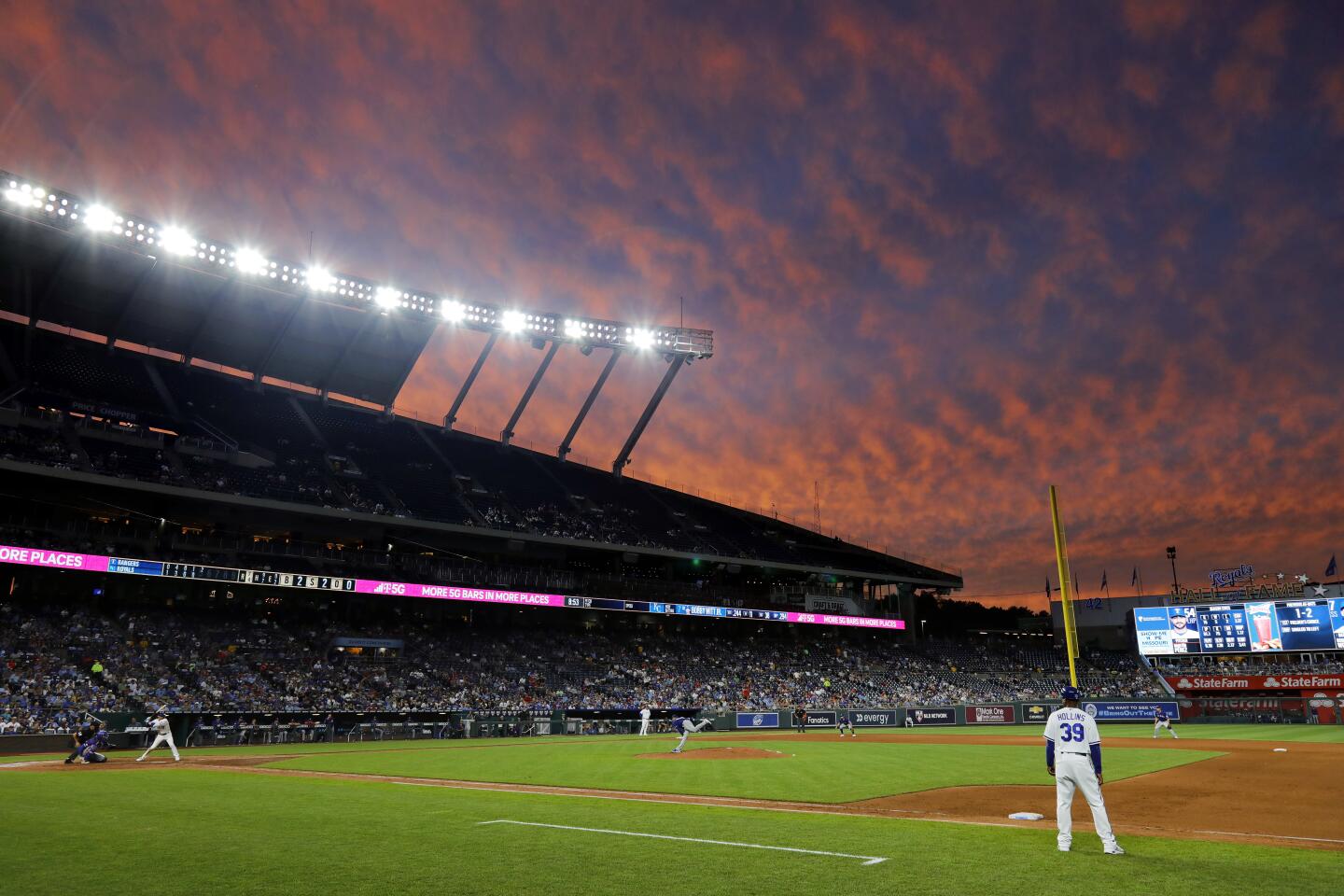 Rangers Royals Baseball