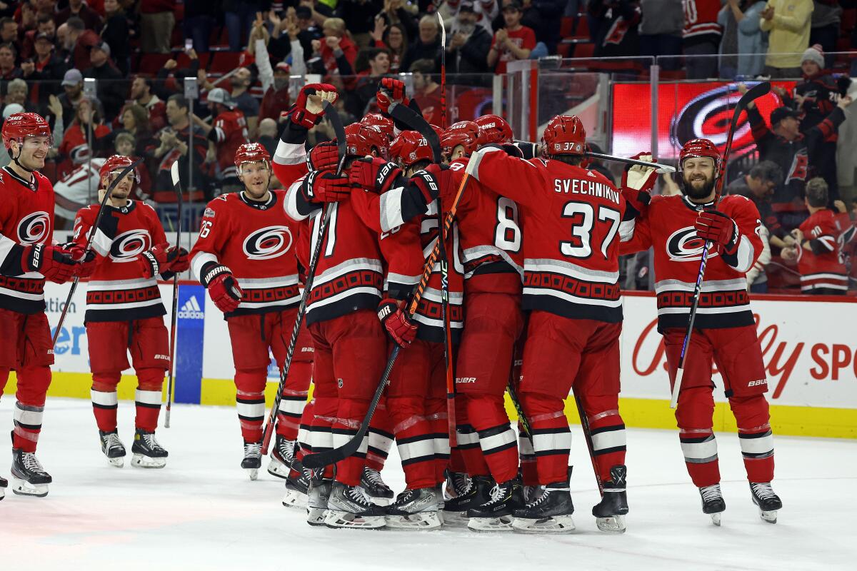 Staal's OT goal caps Canes' comeback - The San Diego Union-Tribune