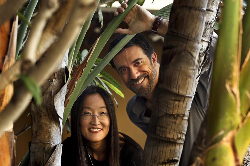 Jennifer Yuh Nelson and Alessandro Carloni share directing credit on “Kung Fu Panda 3,” animated in English and Mandarin.