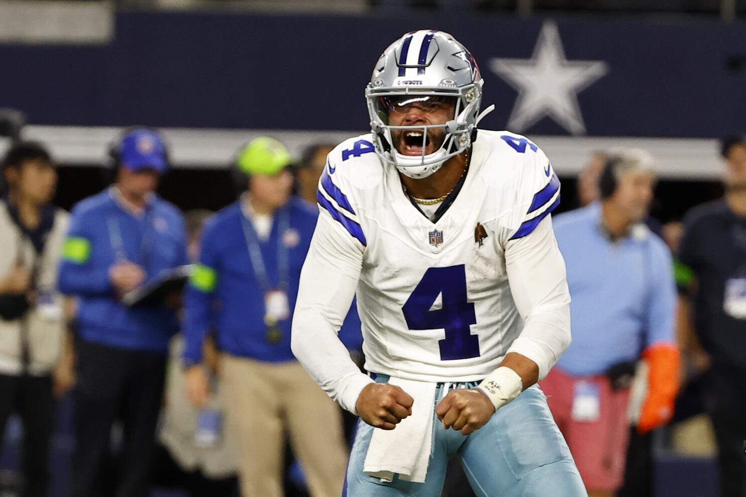 Cowboys QB Dak Prescott throws three TD passes in his first home game since  his excruciating injury - The Boston Globe