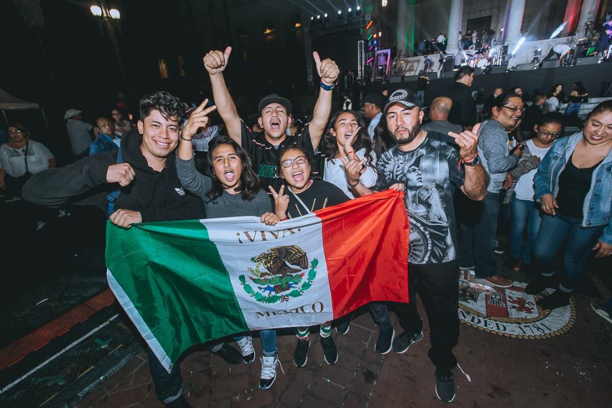 Attendees celebrate at El Grito 2018.