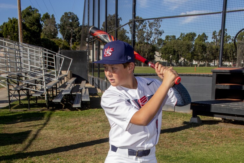 Mesa View Middle School baseball champ Jared Grindlinger, 12.