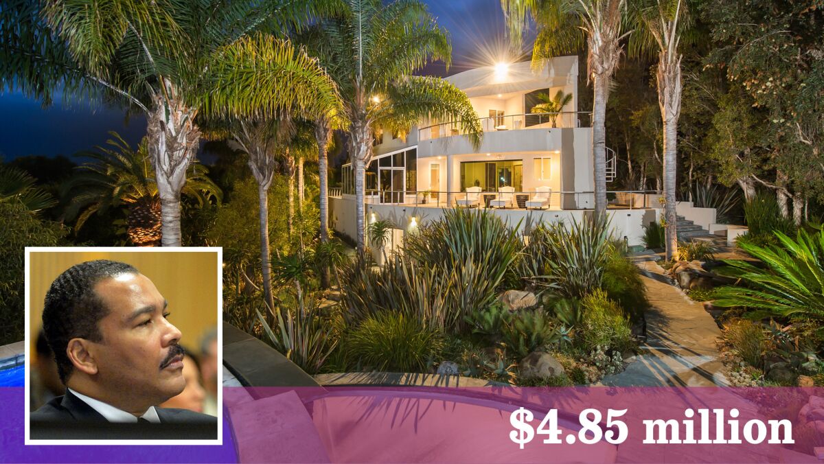 Dexter Scott King, the second son of Martin Luther King Jr., has listed a Malibu house for sale at $4.85 million.