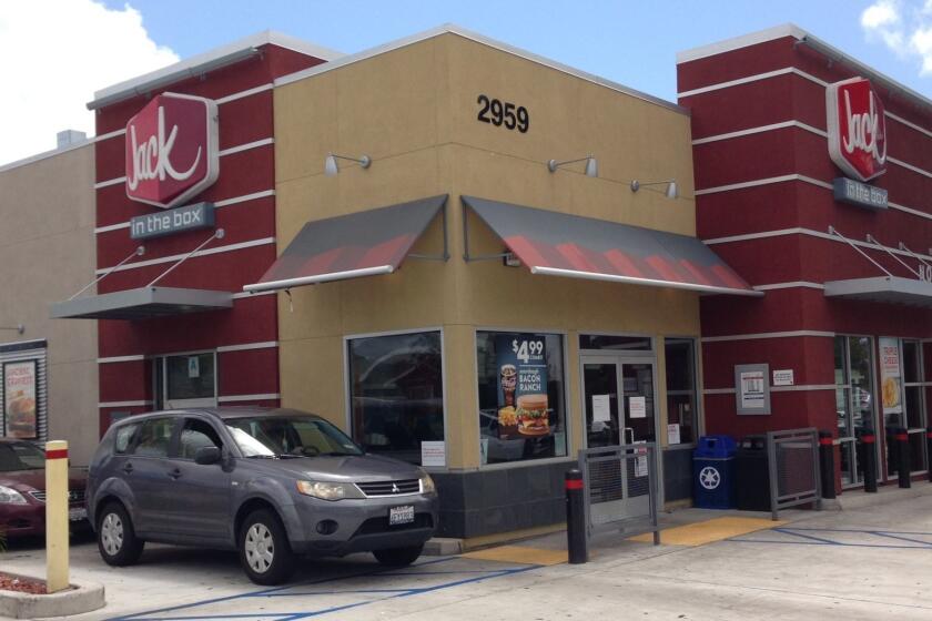 North Park's Jack in the Box, rebuilt in 2013, includes a drive-in window in apparent violation of neighborhood zoning rules, neighborhood critics say.