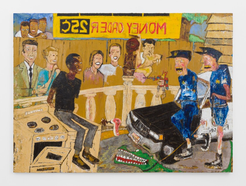 Brandon Landers Paintings At M B Gallery Hold Up A Sly Mirror To