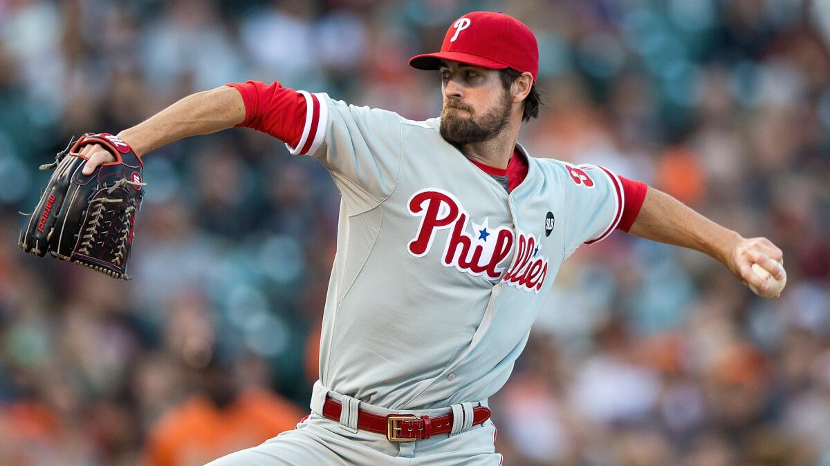 Philadelphia Phillies starter Cole Hamels, who is coveted by contenders as the trade deadline approaches, delivers a pitch against the San Francisco Giants on July 10, 2015.