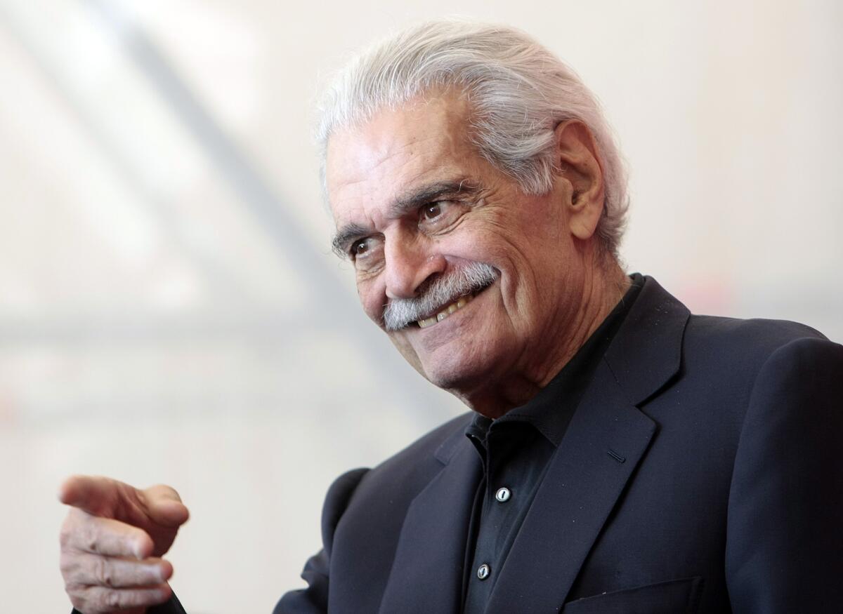 In this Sept. 10, 2009, photo, Egyptian actor Omar Sharif appears during the photo call for the film "The Traveller" at the Venice Film Festival in Venice, Italy.