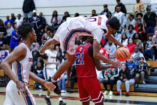 Chatsworth's Alijah Arenas, who scored 53 points, goes airborne going to the basket against Washington Prep.