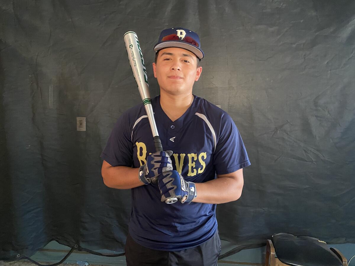 Junior outfielder Dominek Cervantes of Birmingham can't wait for a return to baseball and on-campus classes.