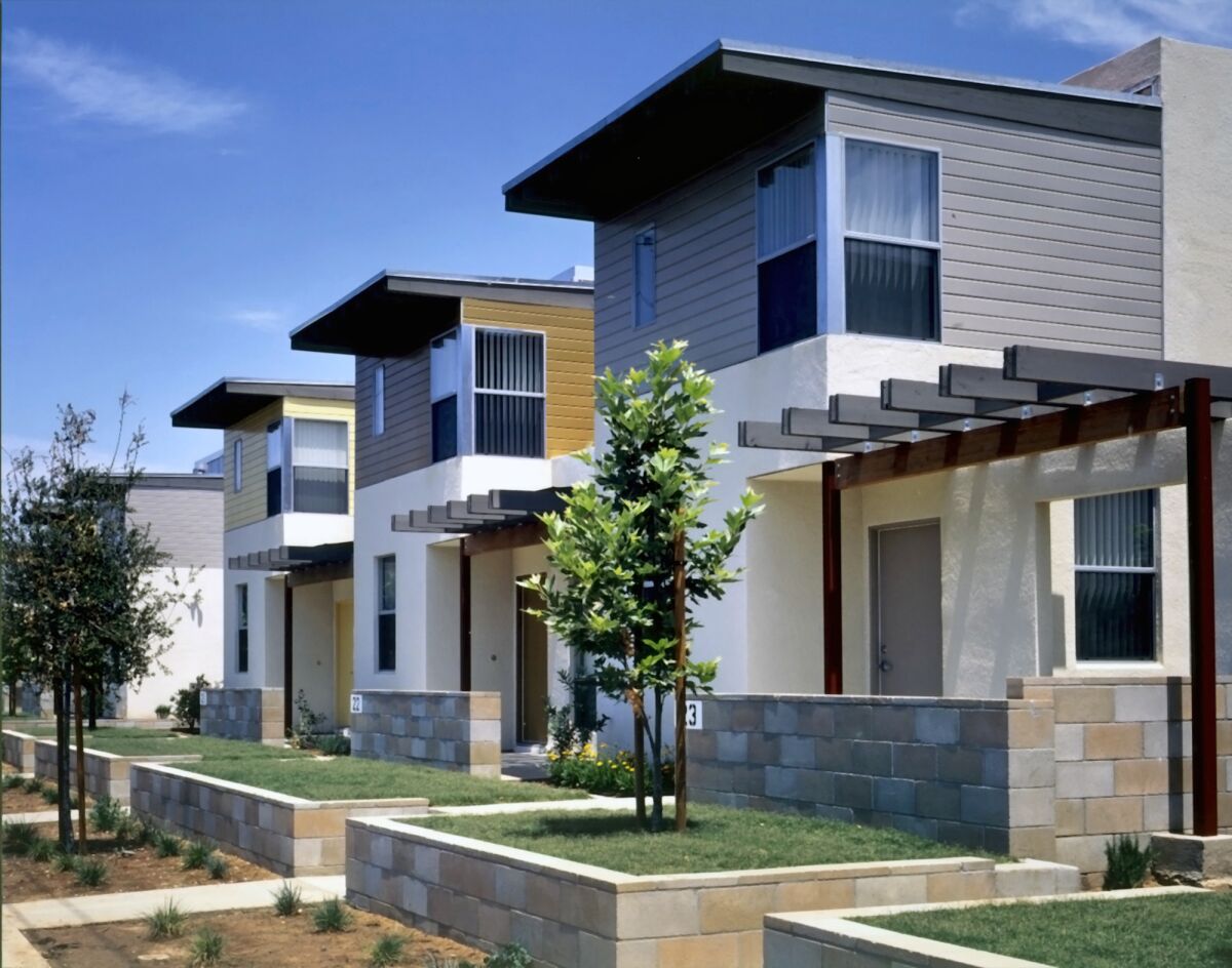 Studio E Architects' 1997 Orange Place affordable apartments.
