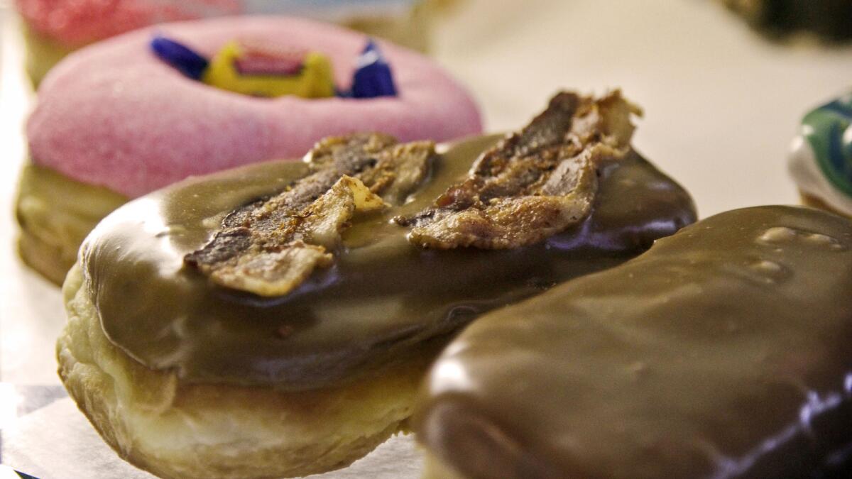 Doughnuts at a Voodoo Doughnuts in Portland, Oreg. The doughnut chain has announced plans to open a location at Universal CityWalk.