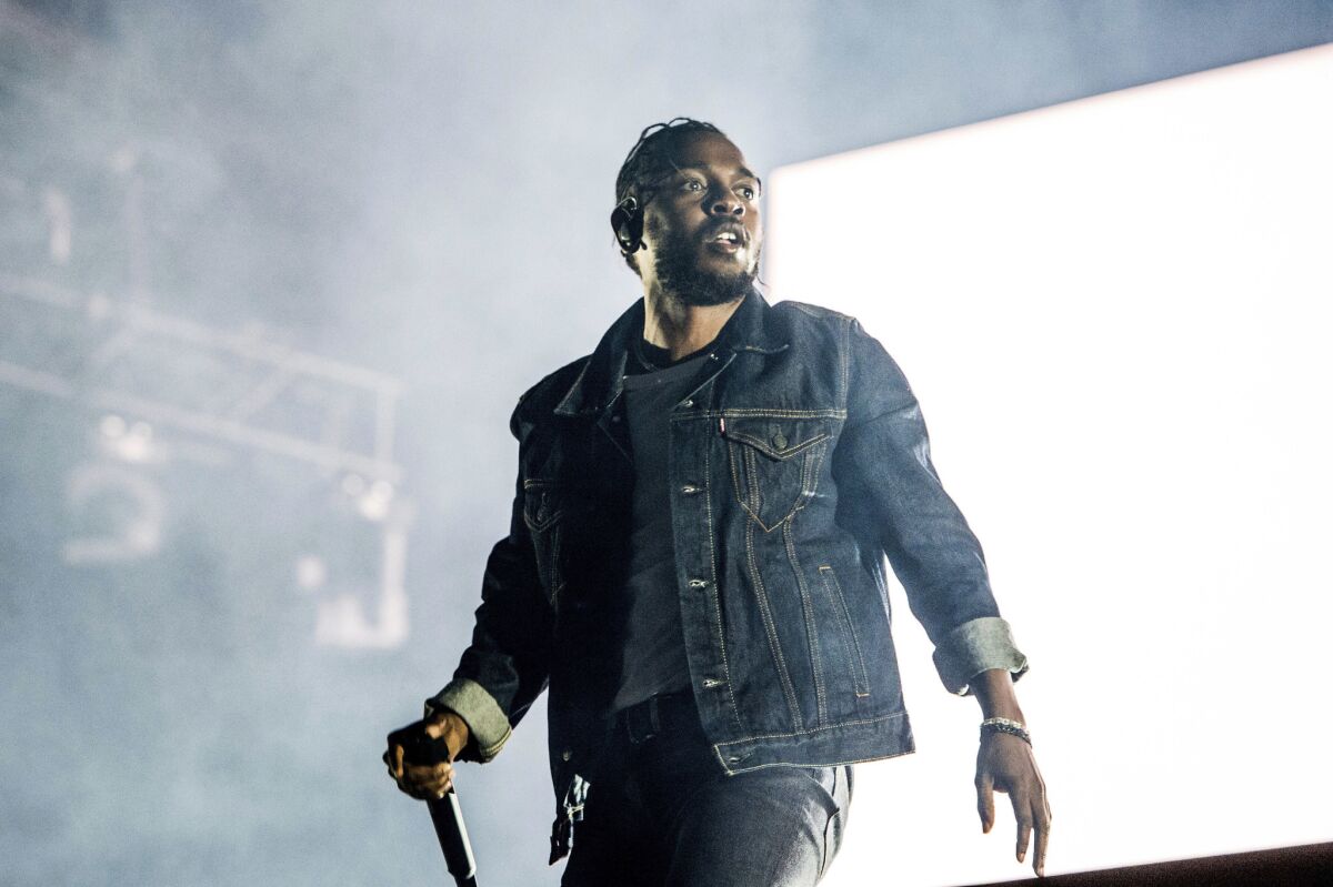 Kendrick Lamar performs in Quebec City, Canada.