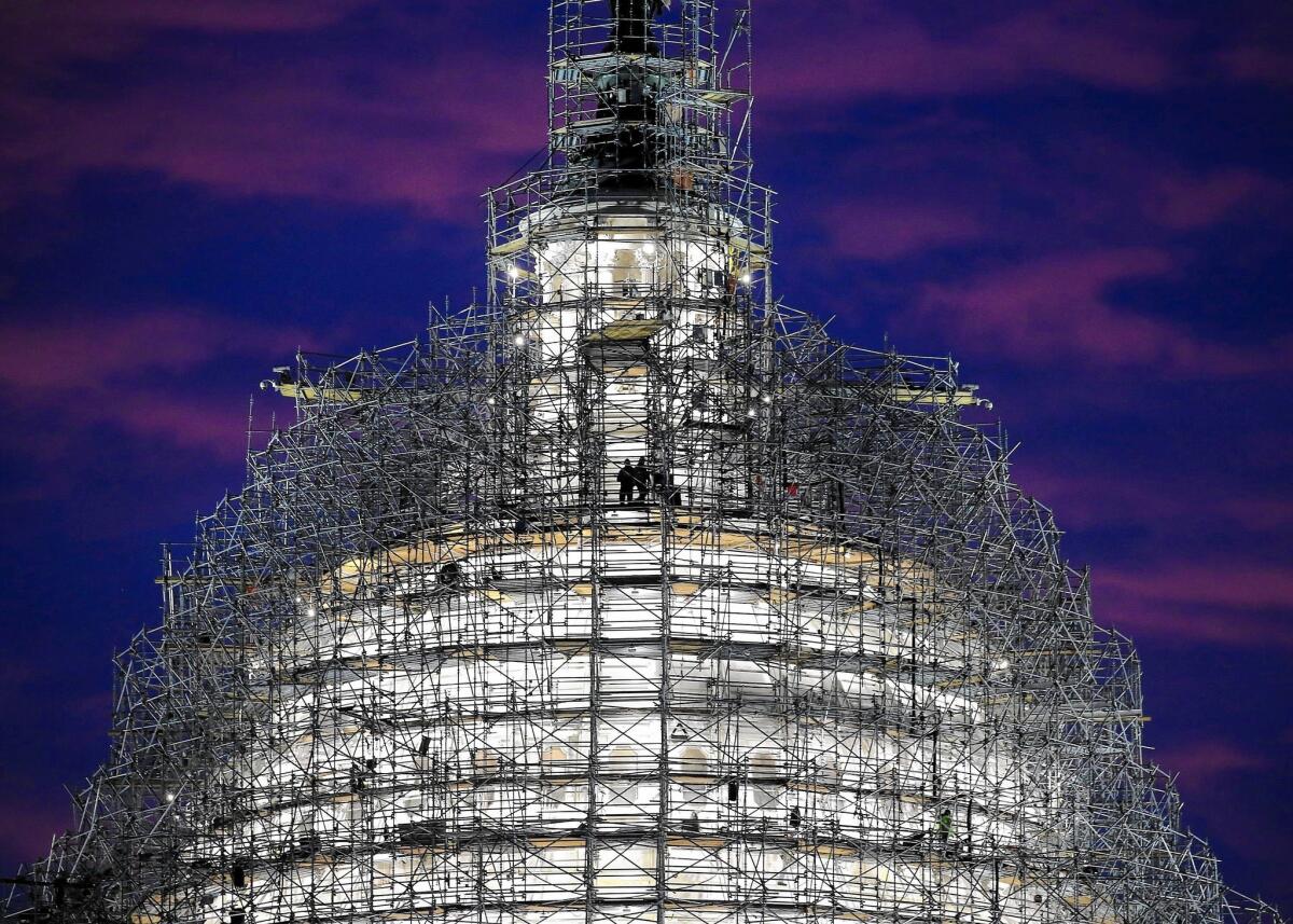 Corrosion has heavily damaged the Capitol dome.