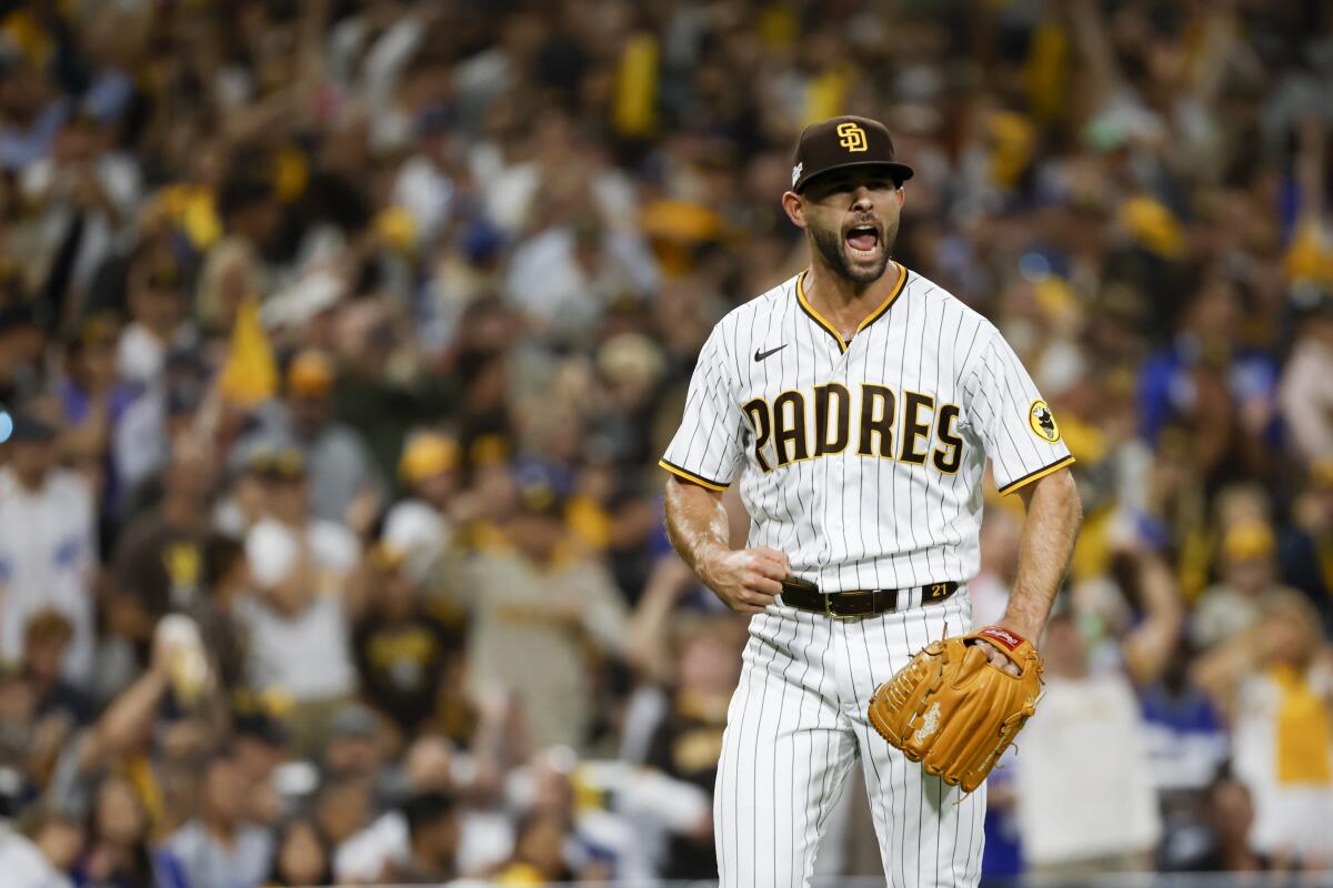 San Diego Padres' Nick Martinez during a baseball game against the