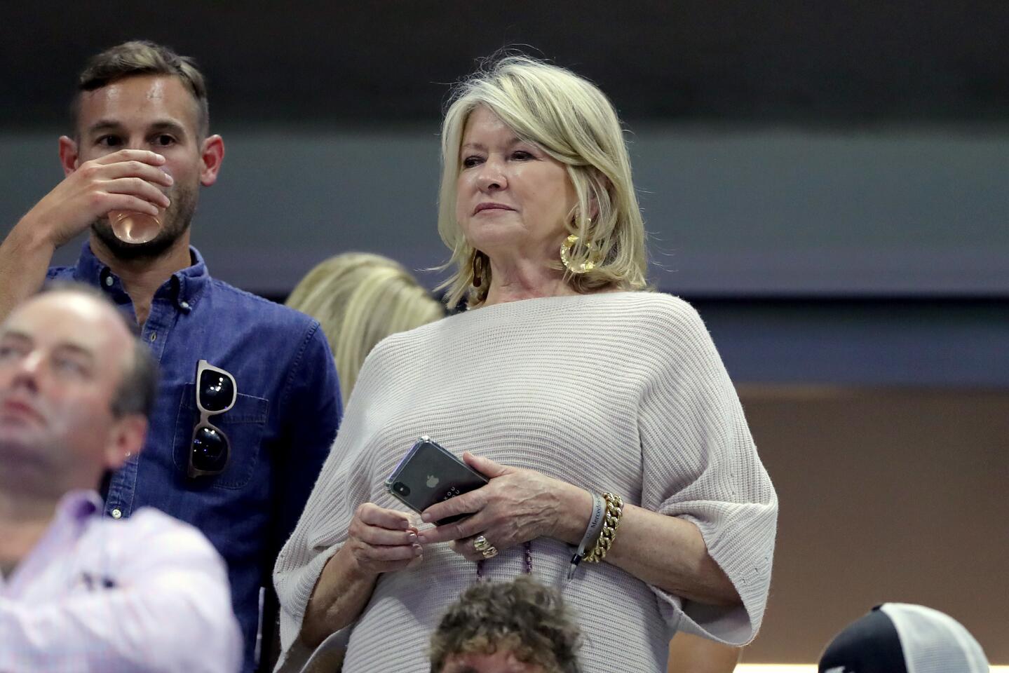 Martha Stewart attends the Women's Singles quarterfinal match between Serena Williams of the United States and Qiang Wang of China on day nine of the 2019 U.S. Open at the USTA Billie Jean King National Tennis Center on Sept. 3, 2019, in Queens.