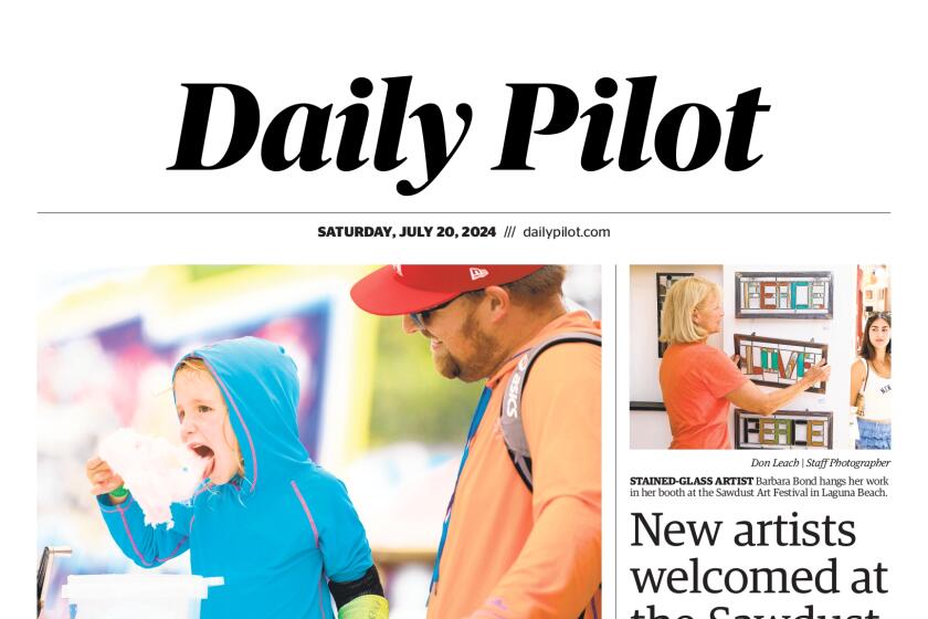 Front page of the Daily Pilot e-newspaper for Saturday, July 20, 2024.