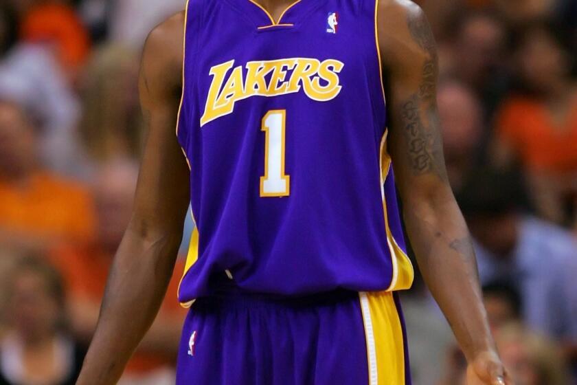 Former Laker Smush Parker plays against the Phoenix Suns in Game 5 of the Western Conference guarterfinals on May 2, 2007.
